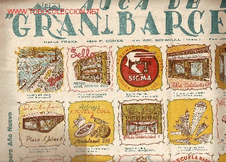 Cat&aacute;logos publicitarios: AUCA DE LA GRAN BARCELONA ( SOBRE 1940) - Foto 2
