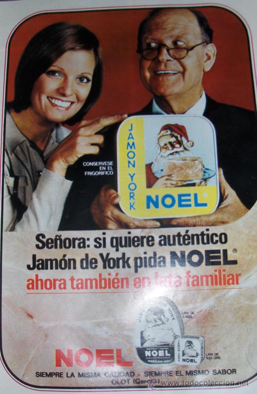 Advertising Catalogs: PUBLICIDAD DE JAMON DE YORK NOEL. OLOT GERONA.