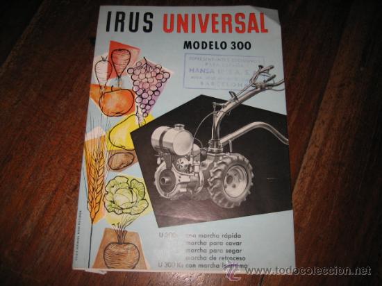 Cat&aacute;logos publicitarios: IRUS UNIVERSAL PARA DEGAR,CAVAR  Y ABONAR SIMULTANEAMENTE - Foto 1