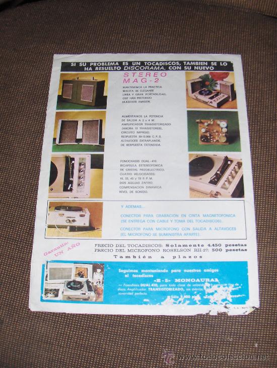 Cat&aacute;logos publicitarios: DISCORAMA. CATALOGO DE DISCOS. PUBLICIDAD. - Foto 3