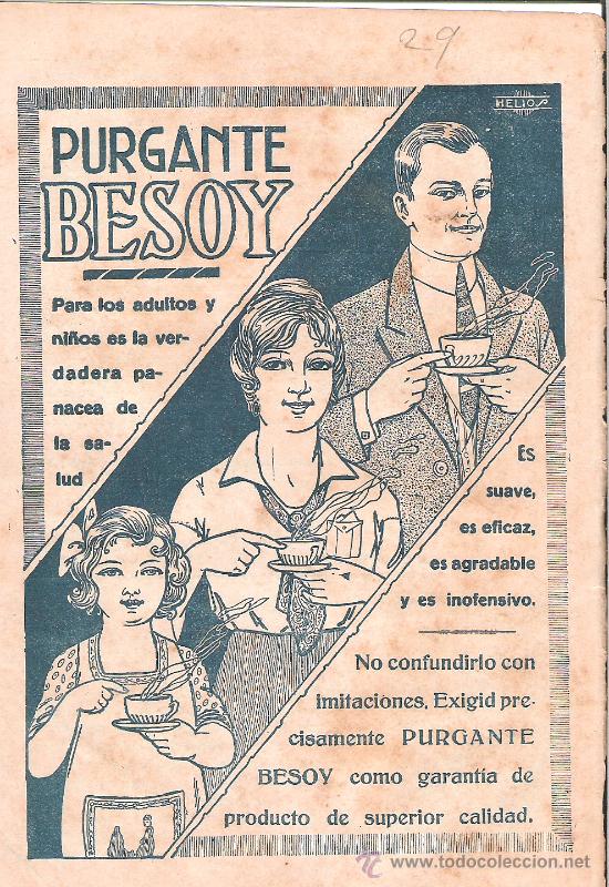 Advertising Catalogs: PURGANTE BESOY. RECORTE DE REVISTA A&Ntilde;O 1918.