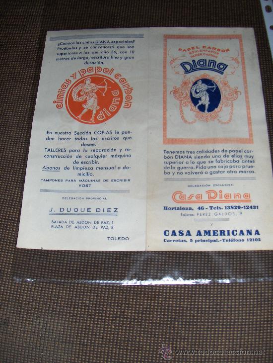 Cat&aacute;logos publicitarios: DIANA, CINTAS Y PAPEL CARBON. - Foto 2