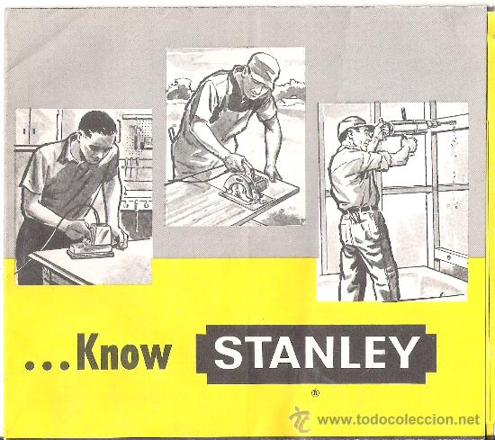 Catalogues publicitaires: STANLEY. HERRAMIENTAS ELECTRICAS PORTATILES. EDICION AMERICANA EN INGLES.