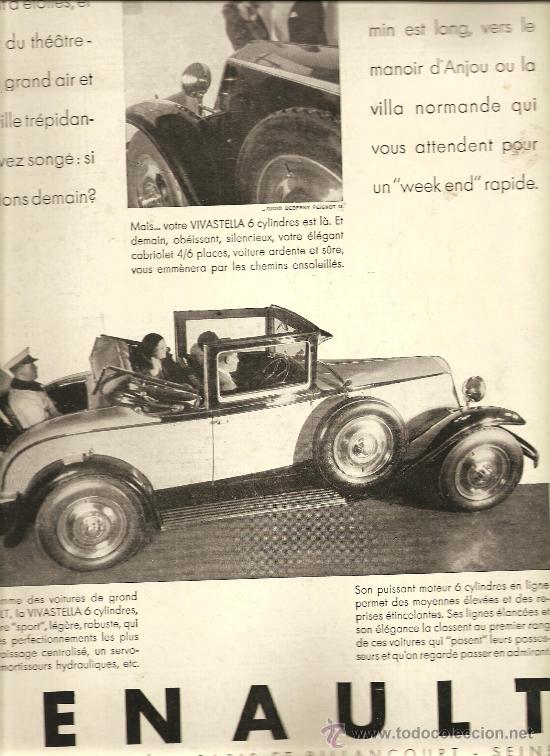 Advertising Catalogs: RENAULT: VIVASTELLA 6 CILINDROS