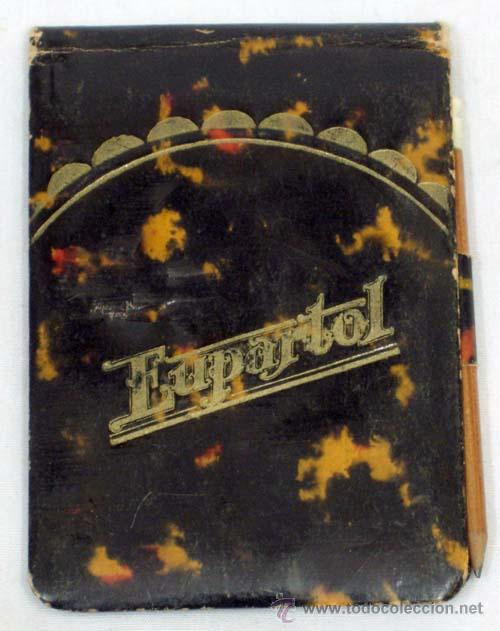 Cat&aacute;logos publicitarios: Agenda publicidad farmacia medicina Eupartol a&ntilde;os 40