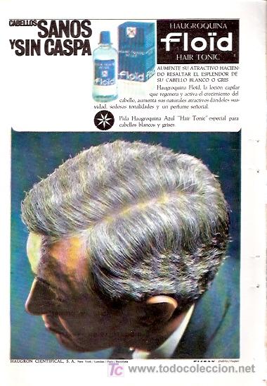 Advertising Catalogs: FOLLETO PUBLICIDAD ANTIGUO DE LOS A&Ntilde;OS 60 - CABELLOS SANOS Y SIN CASPA - FLOID