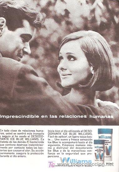 Advertising Catalogs: FOLLETO PUBLICIDAD ANTIGUO DE LOS A&Ntilde;OS 60 - DESODORANTE WILLIAMS