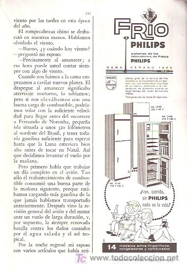 Advertising Catalogs: FOLLETO PUBLICIDAD ANTIGUO DE LOS A&Ntilde;OS 60 - FRIO DOMESTICO PHILIPS