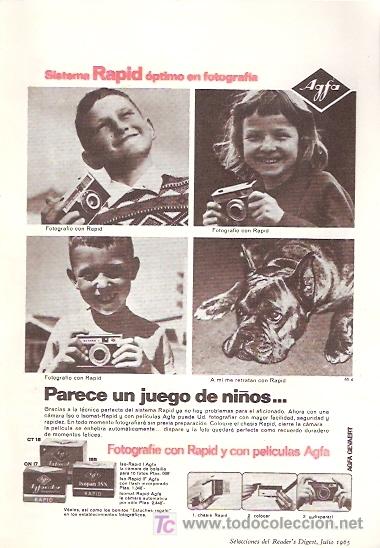 Catalogues publicitaires: FOLLETO PUBLICIDAD ANTIGUO DE LOS A&Ntilde;OS 60 - FOTOGRAFIA RAPID - AGFA