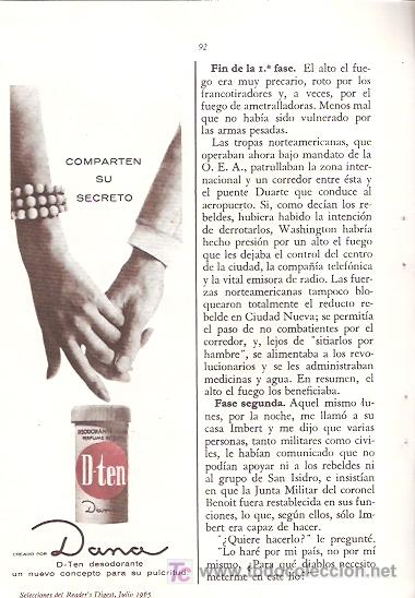 Catalogues publicitaires: FOLLETO PUBLICIDAD ANTIGUO DE LOS A&Ntilde;OS 60 - DESODORANTE D-TEN