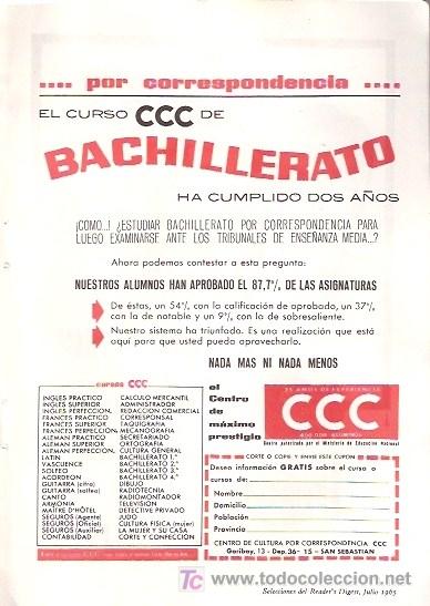 Catalogues publicitaires: FOLLETO PUBLICIDAD ANTIGUO DE LOS A&Ntilde;OS 60 - CURSOS CCC