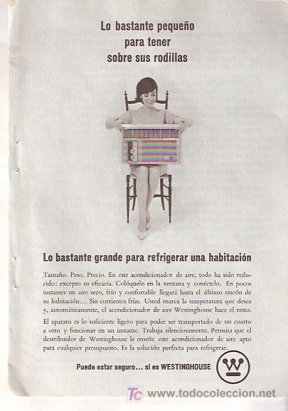 Catalogues publicitaires: FOLLETO PUBLICIDAD ANTIGUO DE LOS A&Ntilde;OS 60 - ACONDICIONADORES DE AIRE WESTINGHOUSE
