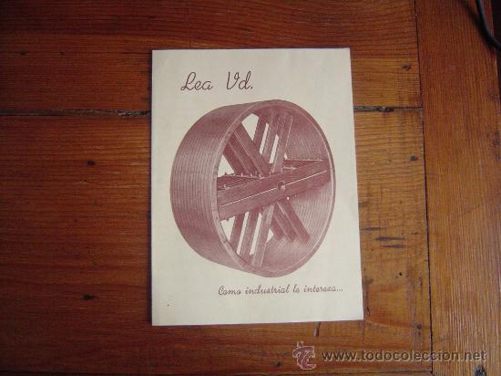 Werbekataloge: Folleto de publicidad Poleas Casa Selva