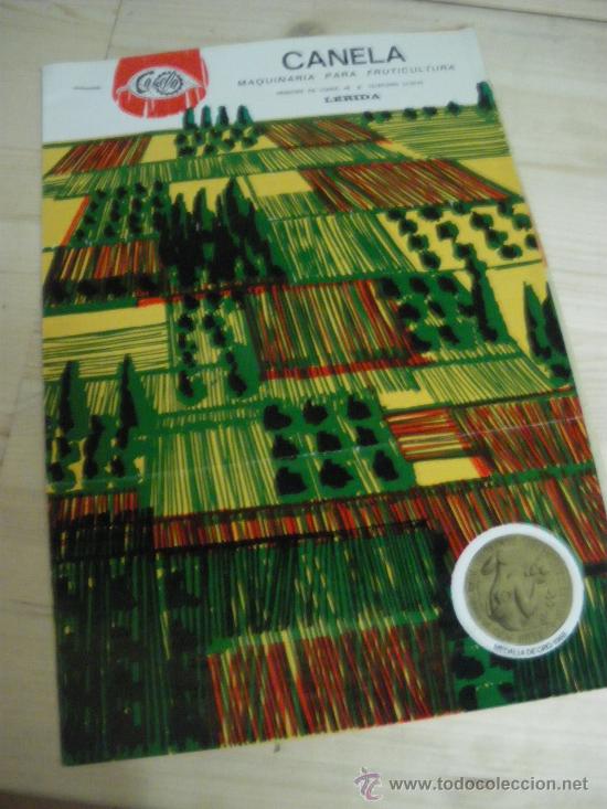 Catalogues publicitaires: CANELA, MAQUINARIA PARA FRUTICULTURA. LERIDA. TIFONE. MANU.