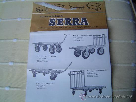 Cat&aacute;logos publicit&aacute;rios: Interesante cat&aacute;logo Carretillas Serra-Valencia