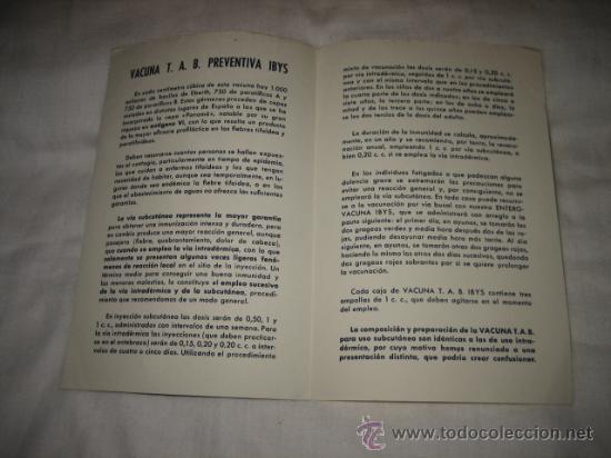 Cat&aacute;logos publicitarios: PREVENTIVA.....VACUNA T.A.B. - Foto 2