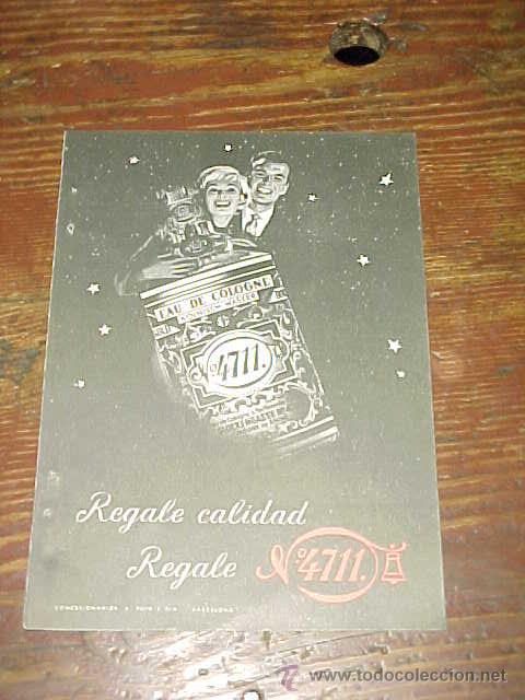 Cat&aacute;logos publicit&aacute;rios: EAU DE COLOGNE N&ordm; 4711. PUBLICIDAD HOJA DE REVISTA A&Ntilde;O 1961. TAMA&Ntilde;O: 19 X 13 CM.