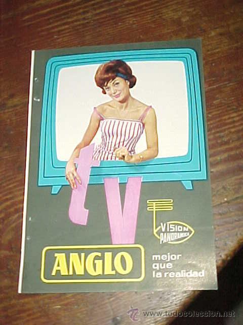 Cat&aacute;logos publicit&aacute;rios: TV ANGLO. PUBLICIDAD HOJA DE REVISTA A&Ntilde;O 1961. TAMA&Ntilde;O: 19 X 13 CM.