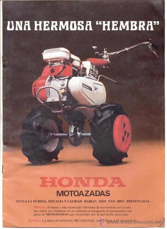 Cat&aacute;logos publicitarios: HONDA MOTOAZAS MOTOCULTOR