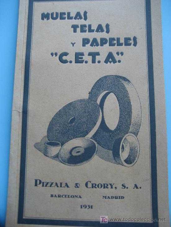 Catalogues publicitaires: Catalogo ferreteria 1931. Muelas, Telas y Papeles CETA.