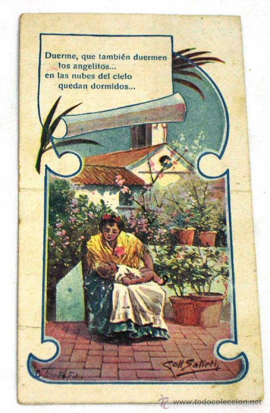 Cat&aacute;logos publicitarios: Publicidad casa Canalda g&eacute;neros y tejidos via Layetana Barcelona Escena costumbrista con poes&iacute;a