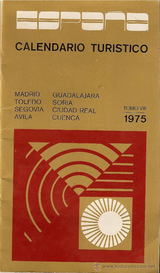 Cat&aacute;logos publicit&aacute;rios: CALENDARIO TURISTICO 1975