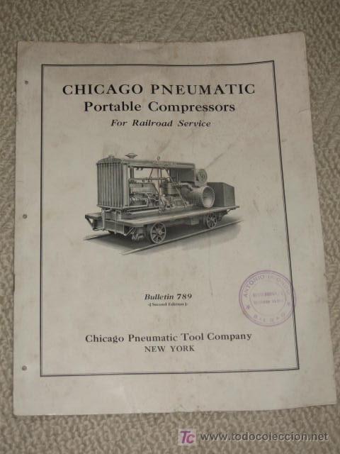Catalogues publicitaires: Cat&aacute;logo publicitario de Chicago Pneumatic Compresores port&aacute;tiles. 1929