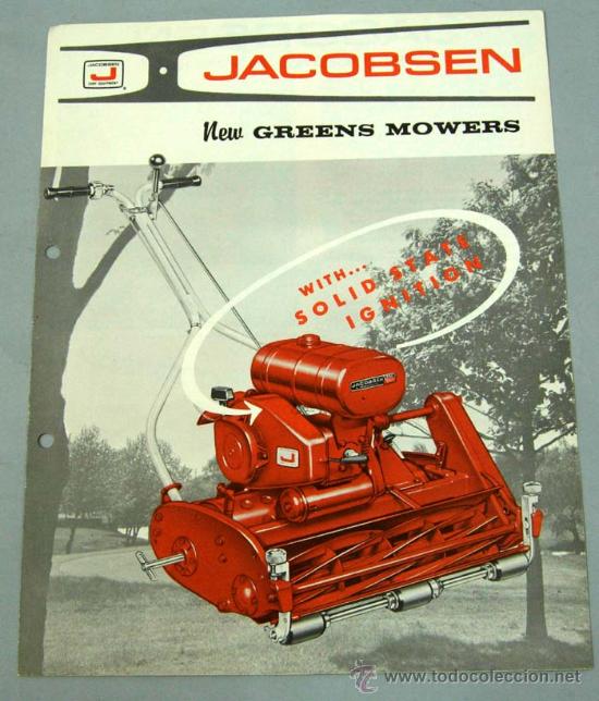 Catalogues publicitaires: M&aacute;quina corta c&eacute;sped Jacobsen New Greens Mowers Wisconsin USA cat&aacute;logo publicidad 1967