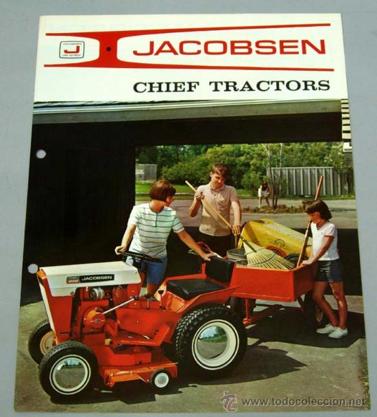 Catalogues publicitaires: Tractor Chief Jacobsen Wisconsin USA cat&aacute;logo publicidad a&ntilde;os 60
