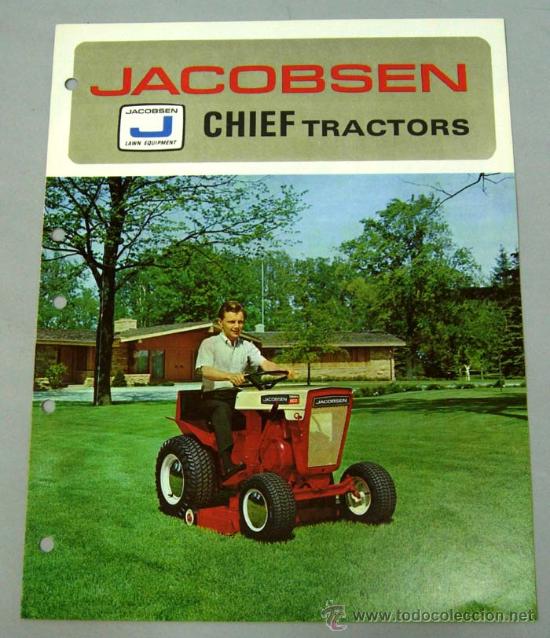 Catalogues publicitaires: Tractor Chief Jacobsen Wisconsin USA cat&aacute;logo publicidad a&ntilde;os 60