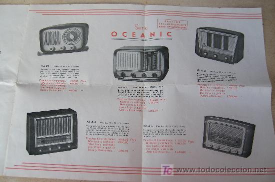 Cat&aacute;logos publicitarios: catalogo de radios de valvulas antiguas