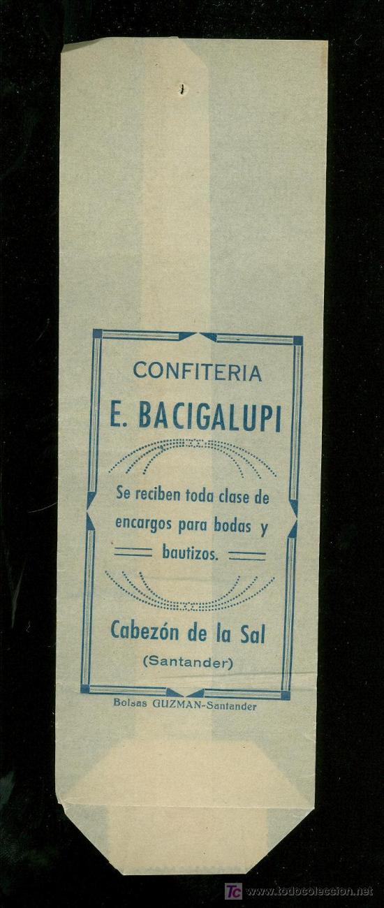 Catalogues publicitaires: BOLSA DE PUBLICIDAD ANTIGUA. CONFITERIA E. BACIGALUPI. SANTANDER. 1930.
