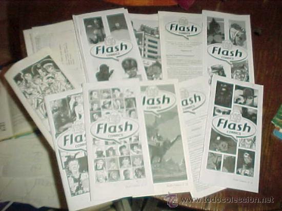 Advertising Catalogs: LOTE DE 17 CATALOGOS FLASH COMICS. DEL N&ordm; 1 AL 5. DEL N&ordm; 7 AL 14. Y DEL N&ordm; 22 AL 29.  *