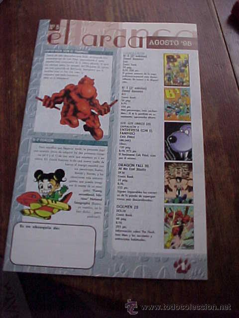 Cat&aacute;logos publicit&aacute;rios: CATALOGO DE COMICS.   EL ARCA N&ordm; 5.   AGOSTO 1998.  *