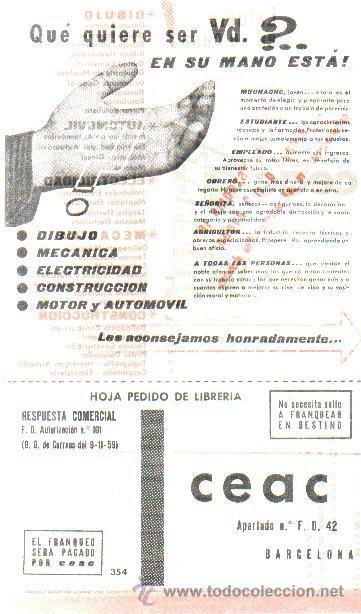 Catalogues publicitaires: FOLLETO INFORMACION CURSOS CEAC A&Ntilde;O 1964 (ENVIO GRATIS)