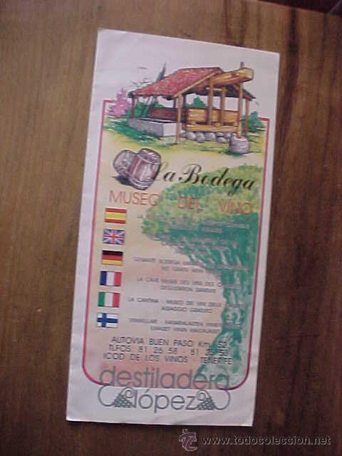 Cat&aacute;logos publicit&aacute;rios: LA BODEGA. MUSEO DEL VINO. BODEGA DE VINOS CANARIOS. FOLLETO PUBLICITARIO.   *
