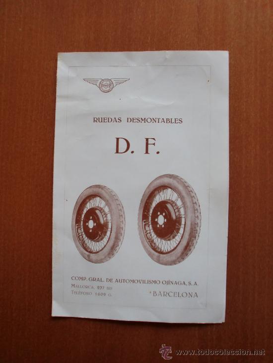 Cat&aacute;logos publicitarios: RUEDAS DESMONTABLES D.F. - Foto 1
