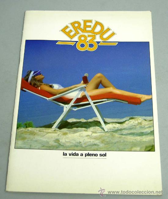 Cat&aacute;logos publicitarios: Cat&aacute;logo Eredu Legorreta Guip&uacute;zcoa Mobiliario jard&iacute;n y playa 1983