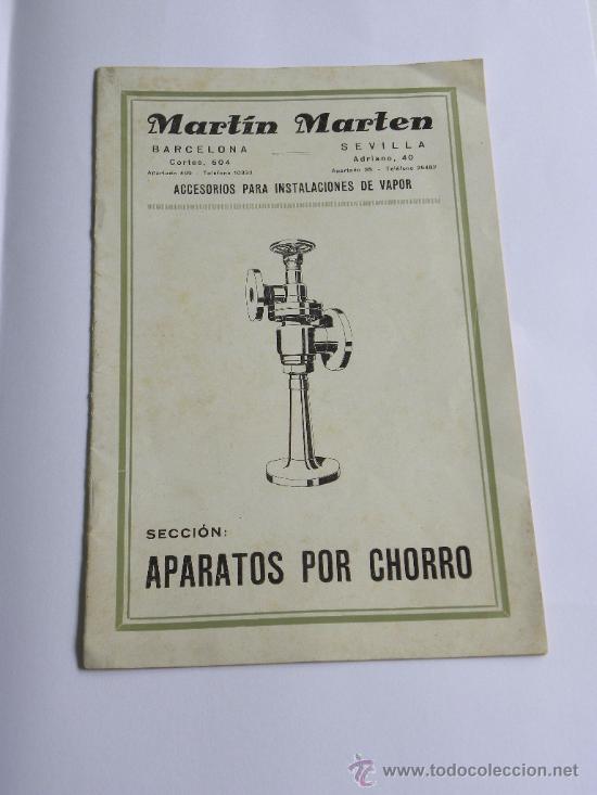 Catalogues publicitaires: Cat&aacute;logo Instalaciones Vapor Martin Marten: Aparatos por chorro (compresore, pulverizador,elavador)
