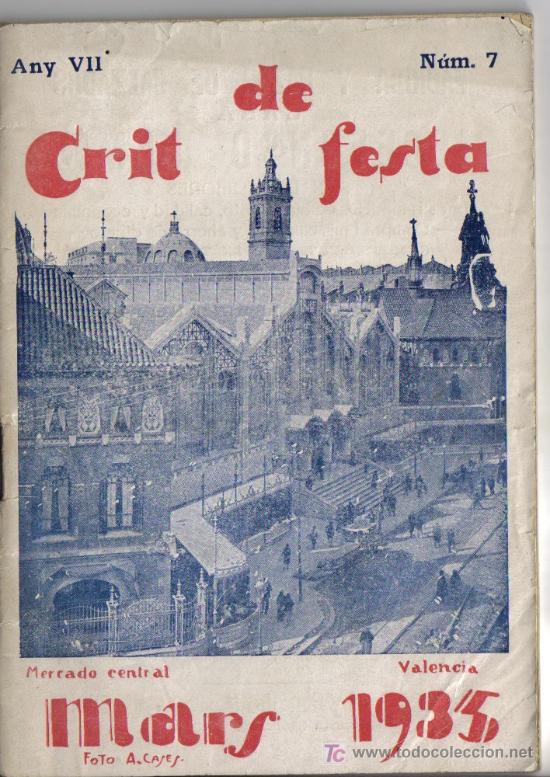 Cat&aacute;logos publicitarios: CRIT DE FESTES, MAYO 1935 ACTOS Y PUBLICIDAD. 26 PAGINAS