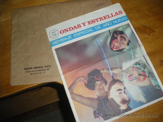 Advertising Catalogs: ONDAS Y ESTRELLAS, MENSAJE ESPECIAL DE A&Ntilde;O NUEVO 1965. PHILIPS IBERICA, MADRID.