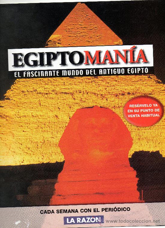 Advertising Catalogs: CATALOGO DE PRESENTACION DE LA OBRA EGIPTOMANIA . DIARIO LA RAZON .