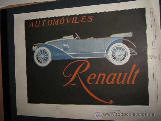 Cat&aacute;logos publicitarios: PUBLICIDAD RECORTE DE UN ANUNCIO DE AUTOMOV.  RENAULT, PUEBLICADO EN LA REVISTA LA ESFERA EN 1915