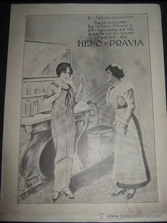 Werbekataloge: PRECIOSO ANUNCIO PUBLICITARIO RECORTE DE LA REVISTA LA ESFERA DEL A&Ntilde;O 1915, HENO DE PRAVIA