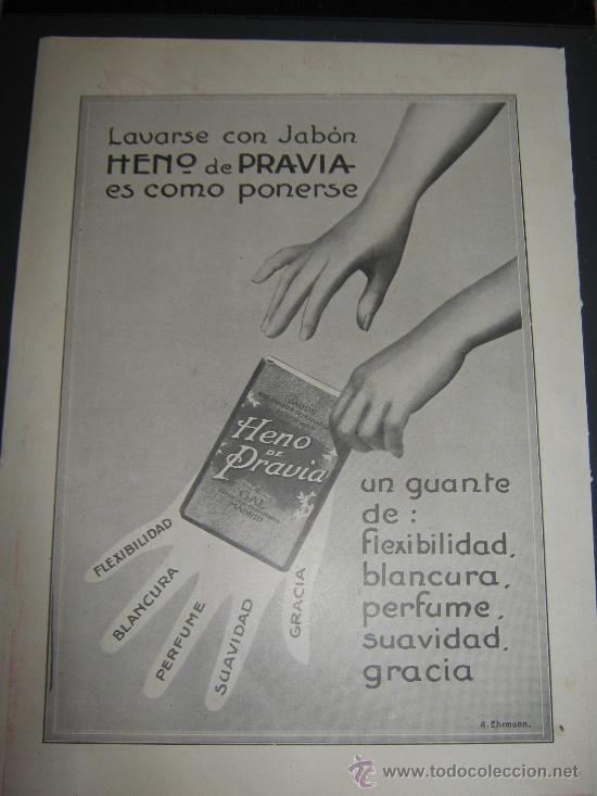 Cat&aacute;logos publicitarios: PRECIOSO ANUNCIO PUBLICITARIO RECORTE DE LA REVISTA LA ESFERA DEL A&Ntilde;O 1915, HENO DE PRAVIA
