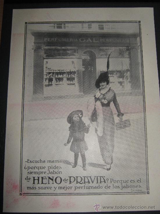 Werbekataloge: PRECIOSO ANUNCIO PUBLICITARIO RECORTE DE LA REVISTA LA ESFERA DEL A&Ntilde;O 1915, HENO DE PRAVIA