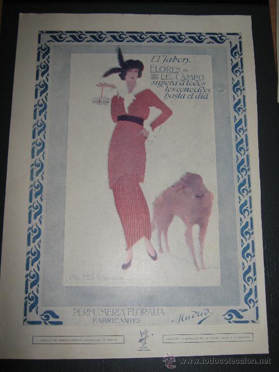 Cat&aacute;logos publicitarios: PRECIOSO ANUNCIO PUBLICITARIO RECORTE DE LA REVISTA LA ESFERA DEL A&Ntilde;O 1915, JABON FLORES DEL CAMPO