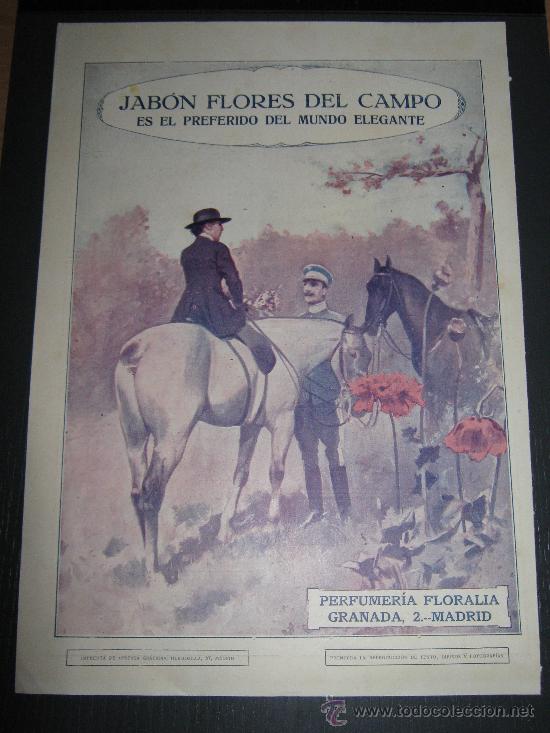 Cat&aacute;logos publicitarios: PRECIOSO ANUNCIO PUBLICITARIO RECORTE DE LA REVISTA LA ESFERA DEL A&Ntilde;O 1915, JABON FLORES DEL CAMPO