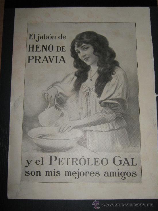 Cat&aacute;logos publicitarios: PRECIOSO ANUNCIO PUBLICITARIO RECORTE DE LA REVISTA LA ESFERA DEL A&Ntilde;O 1915, PETROLEO GAL