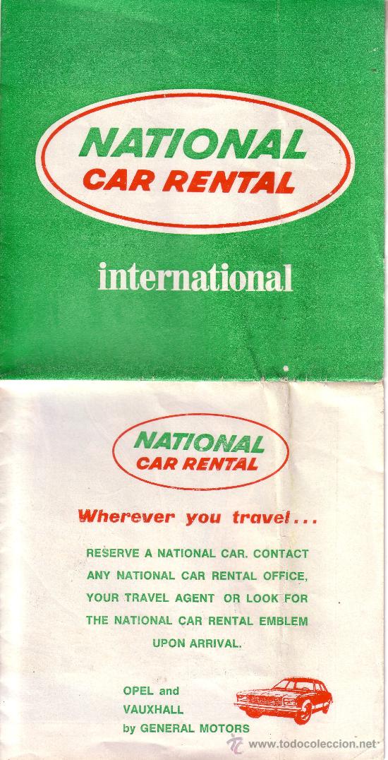Cat&aacute;logos publicitarios: FOLLETO INROMATIVO DE ALQUILER DE COCHES INTERNACIONAL - A&Ntilde;O 1971 - VER ADICIONALES